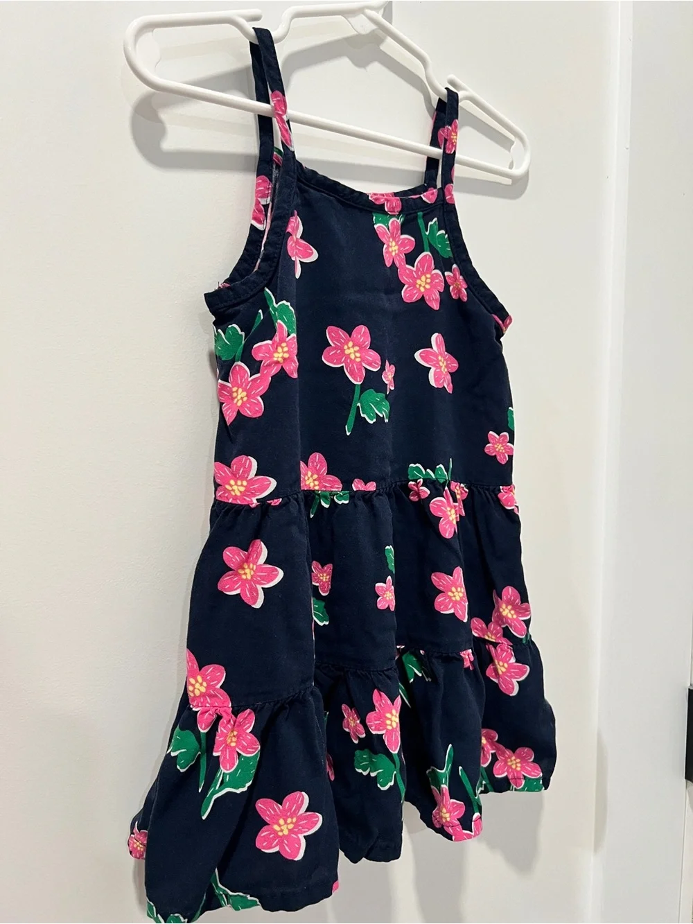Old Navy Toddler Navy Floral Tiered Sundress 2T